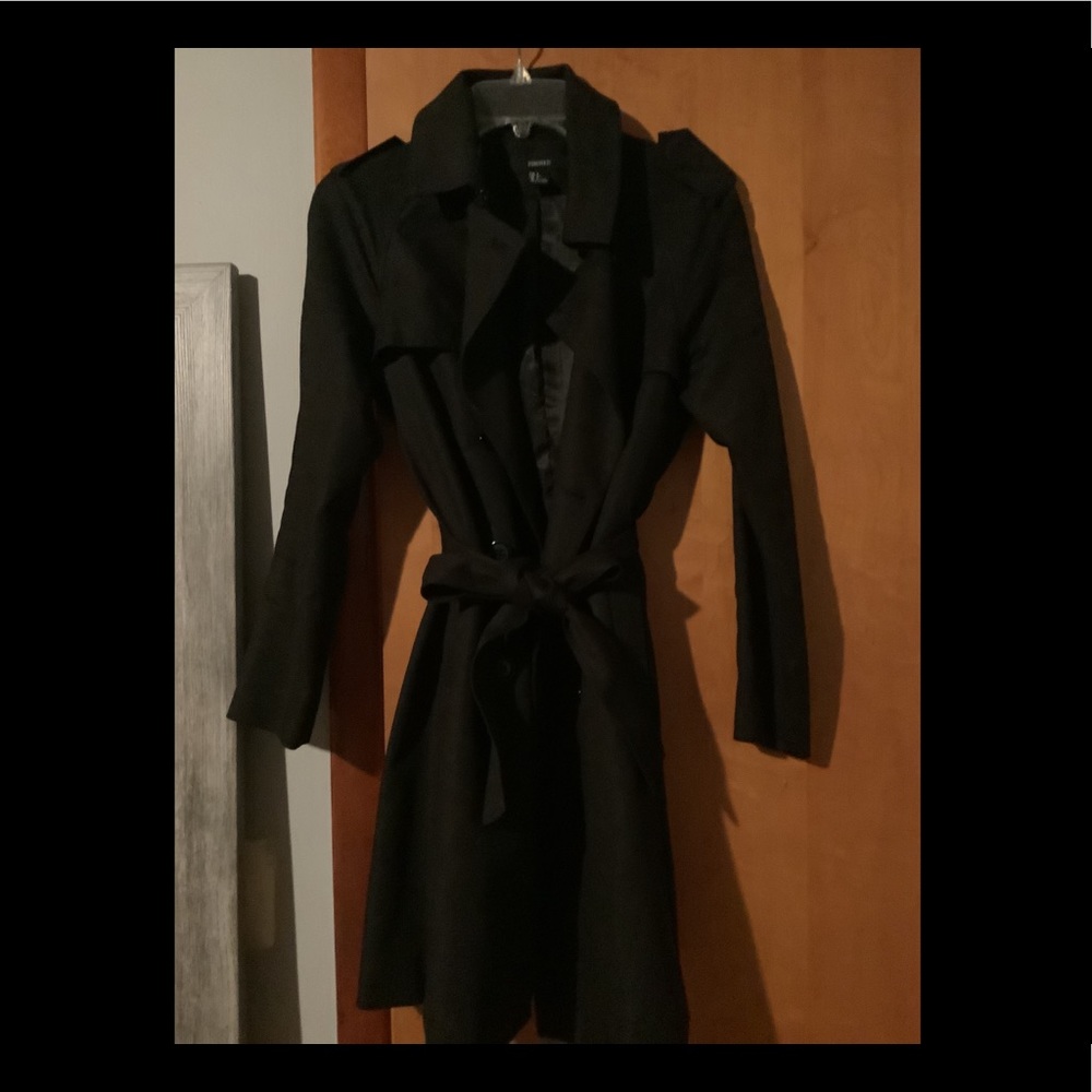 Forever 21 black trench